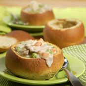 Stuffing Bread Bowls